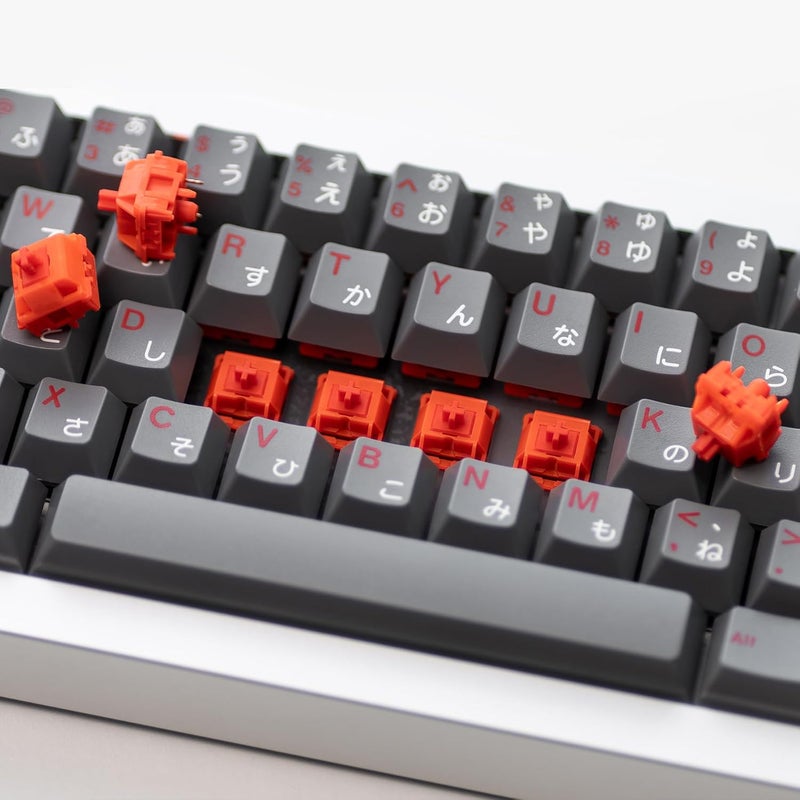MELETRIX WS Arowana Red Mechanical Keyboard Switches, 35Pcs HMX Linear Switches Pre Lubed 5 Pins 40gf Key Switch for Mechanical Gaming Keyboard (Red) - Image 4